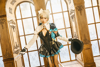 Coser@慕慕Momo – 原神 Genshin 琳妮特的色情魔術 室内