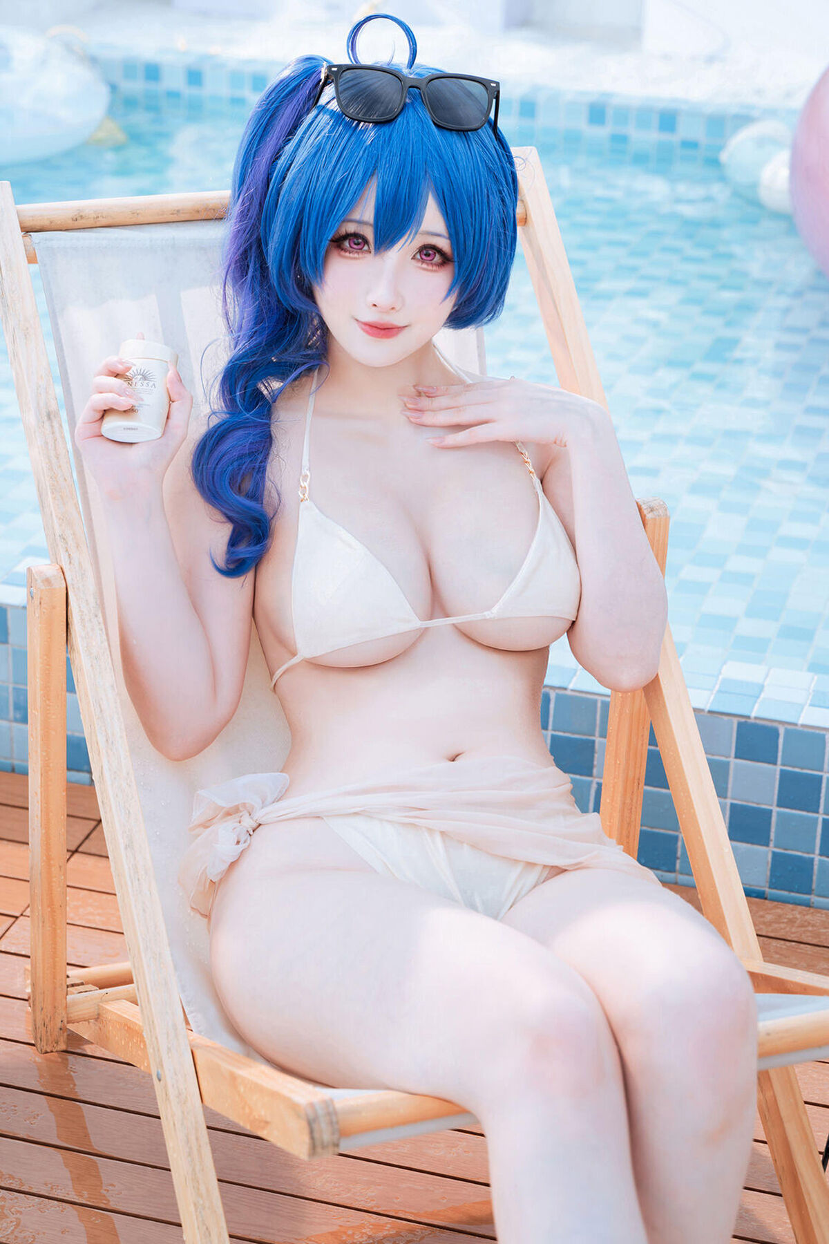 Coser@rioko凉凉子 – 圣路易斯 香槟色比基尼