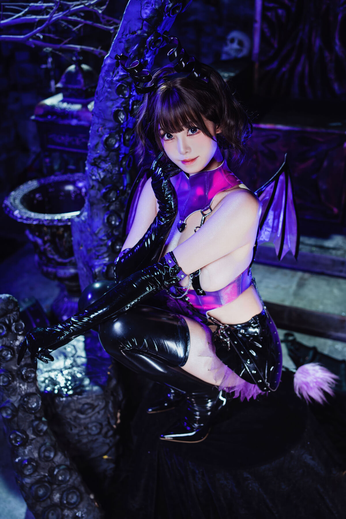 Coser@蜜汁猫裘 – 触手魅魔 (85P – 2V)
