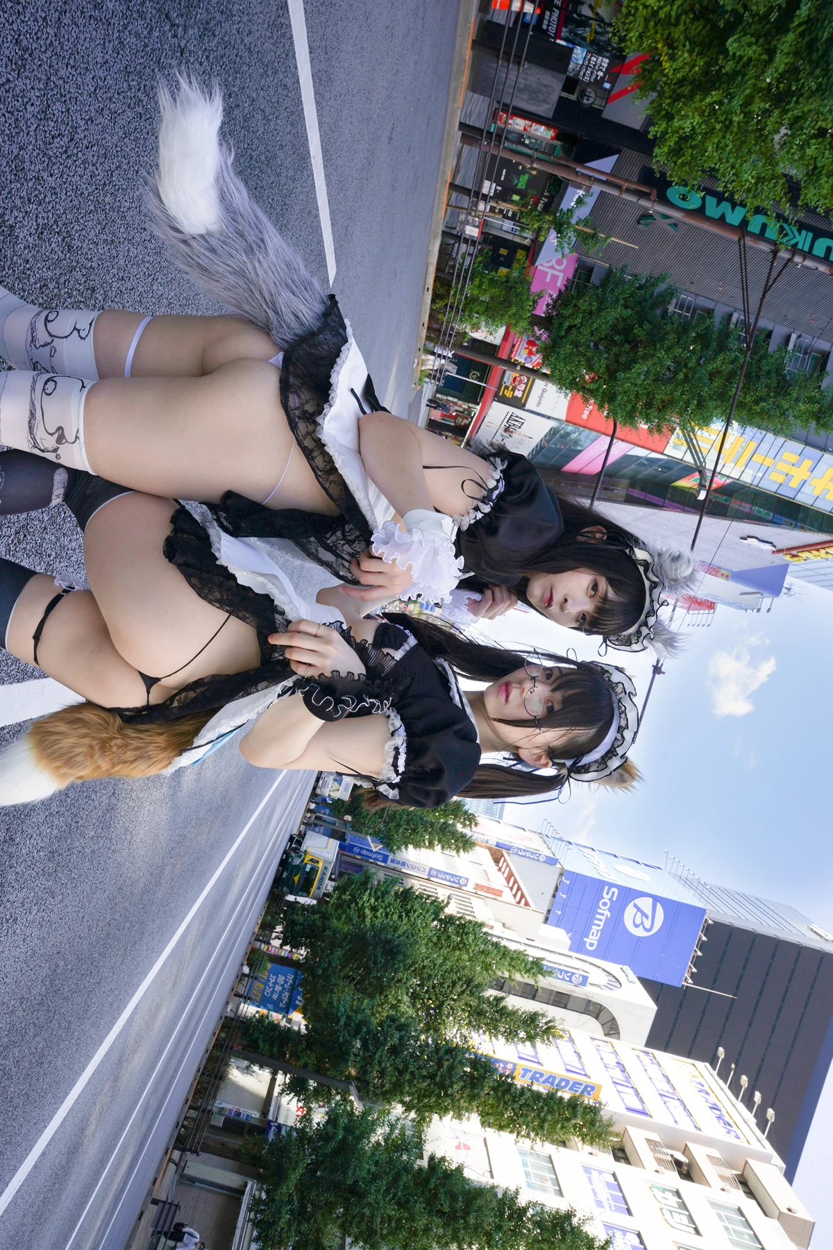 Sui Utatane うたたね翠, Mizuna Shione 水那しおね, 写真集 「野生のメイドがあらわれた！」 Set.02