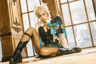 Coser@慕慕Momo – 原神 Genshin 琳妮特的色情魔術 室内
