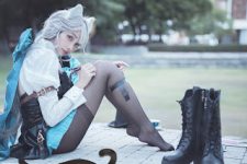 Coser@慕慕Momo – 原神 Genshin 琳妮特的色情魔術 室外