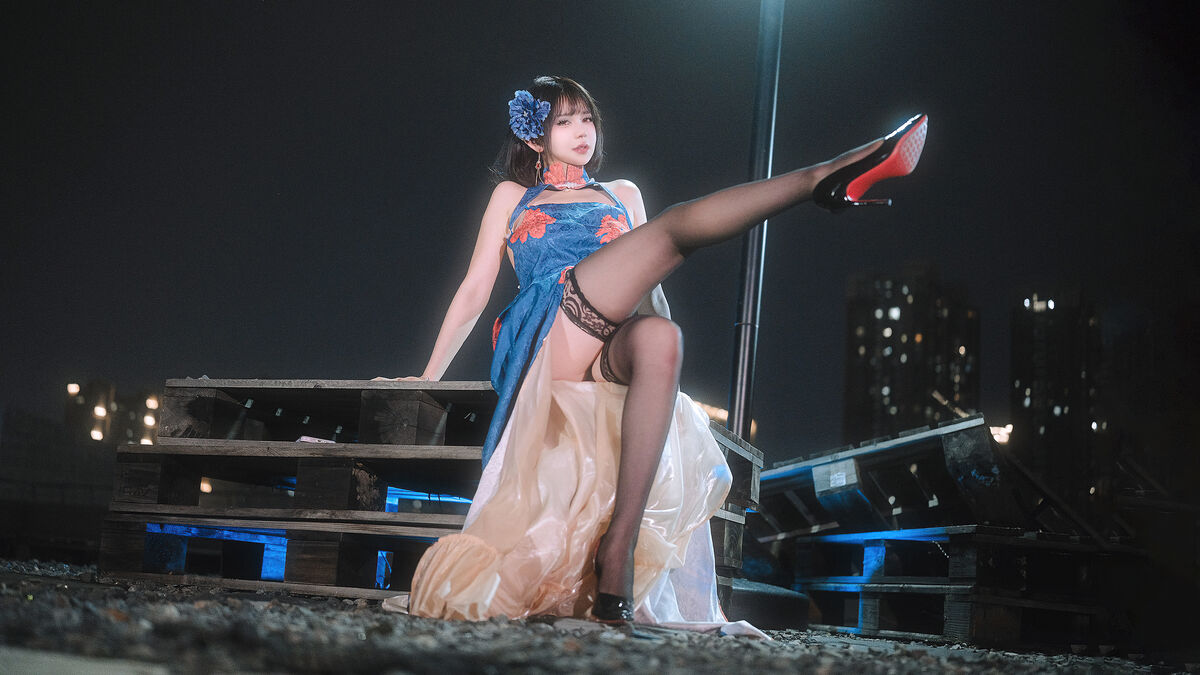 Coser@Tina很妖孽呀 – 碧蓝航线 建武 旗袍 (40P)