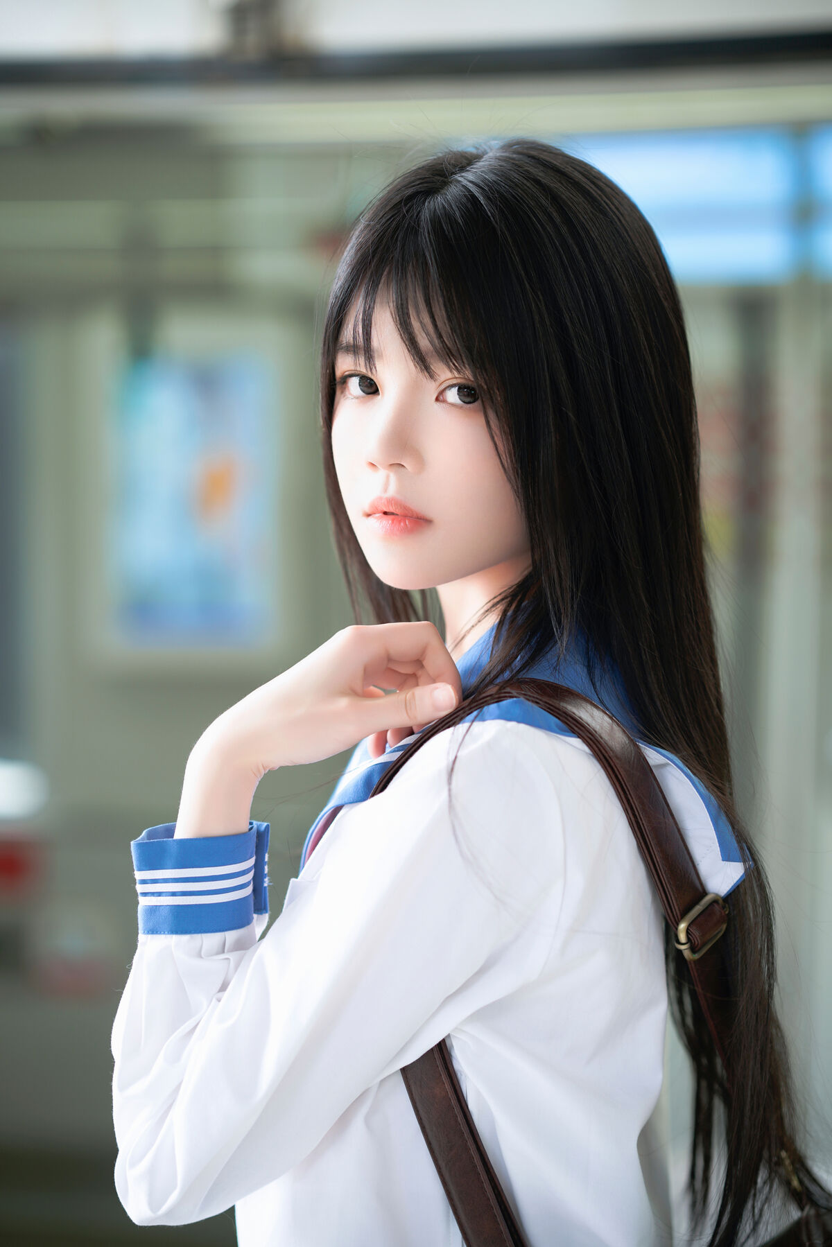 Coser@桜桃喵 – 地铁JK (34P)
