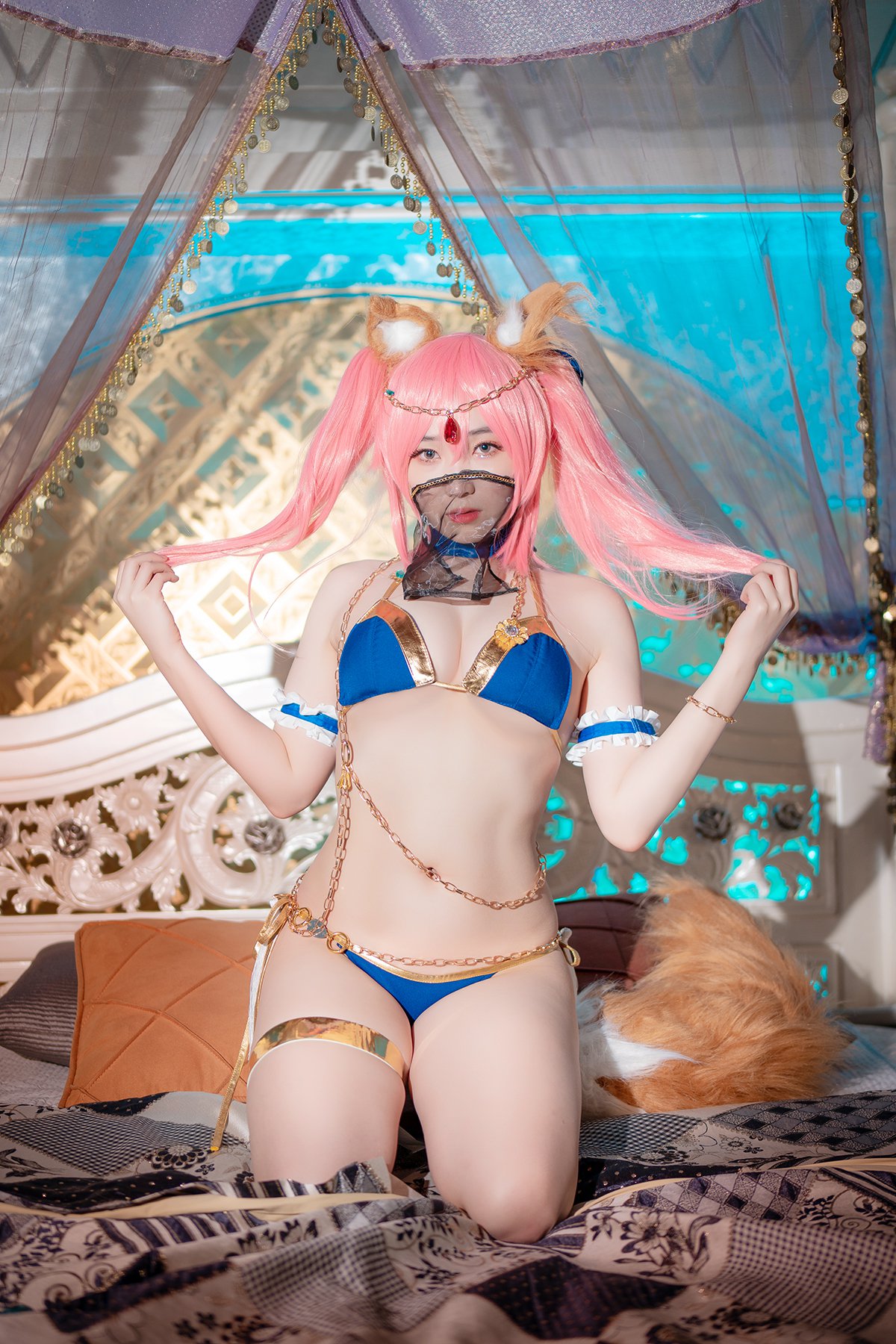 CreamSoda Bambi 밤비 Cosplay Tamamo and Kama