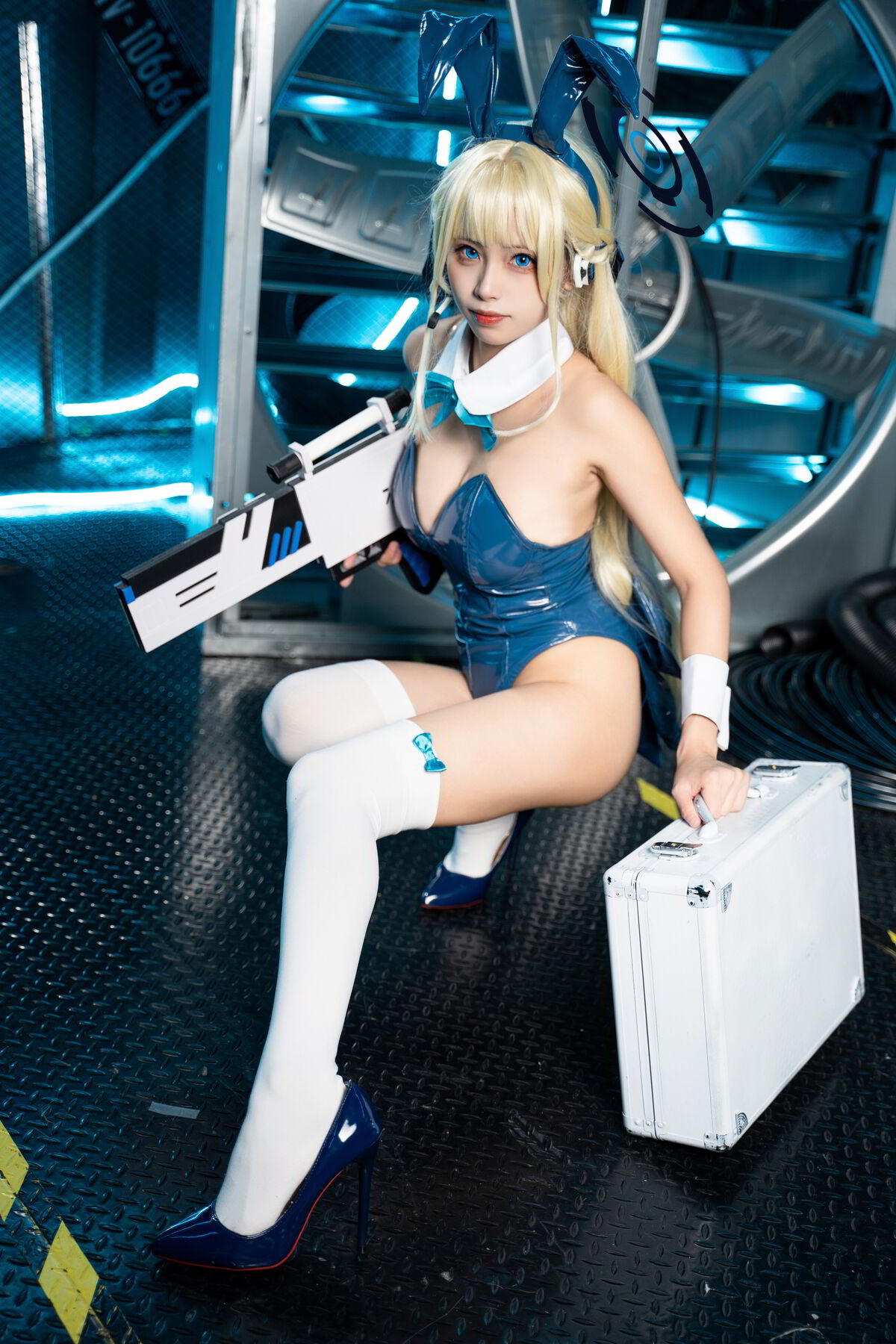 Coser@三無人型 – 蔚蓝档案 飞鸟马时兔女郎 (60P)