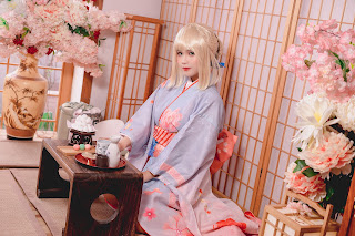 Coser@Pyon – Saber Kimono