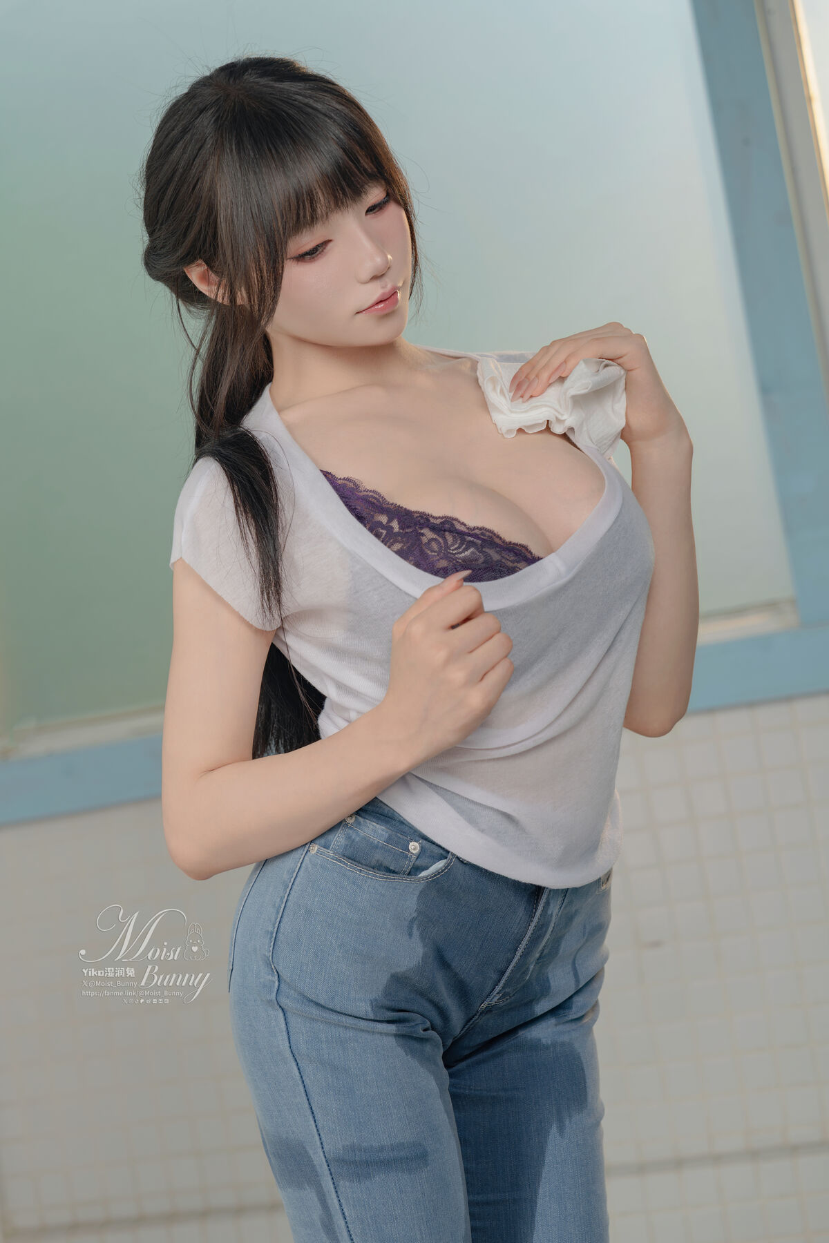 Coser@黏黏团子兔 – 09月作品『钱汤の女将』每夜 Part01 (55P – 2V)