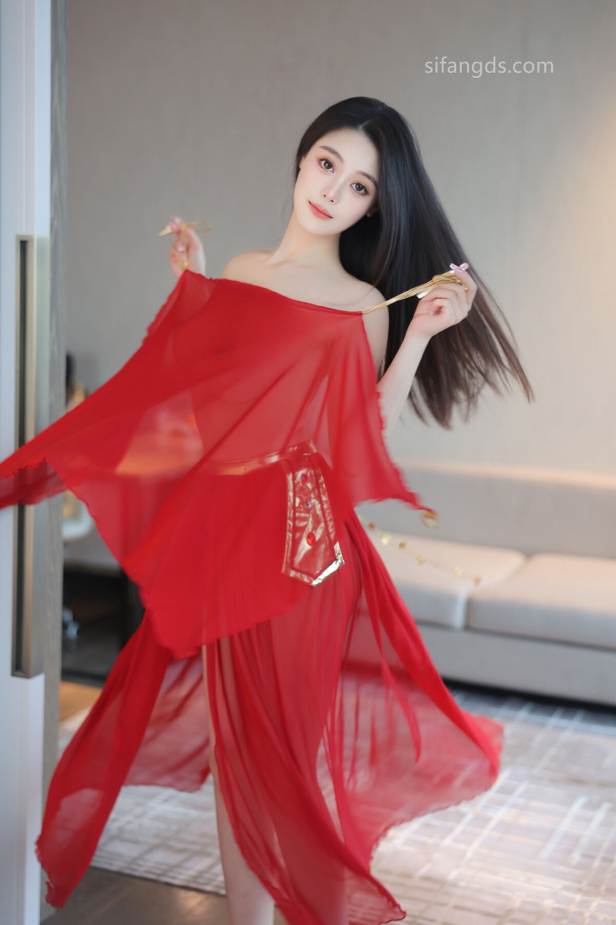 XR Uncensored Qing Miao 清妙 – R18 秀人网模特 红色舞裙 S Part02 (47P)