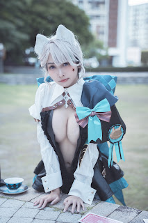 Coser@慕慕Momo – 原神 Genshin 琳妮特的色情魔術 室外