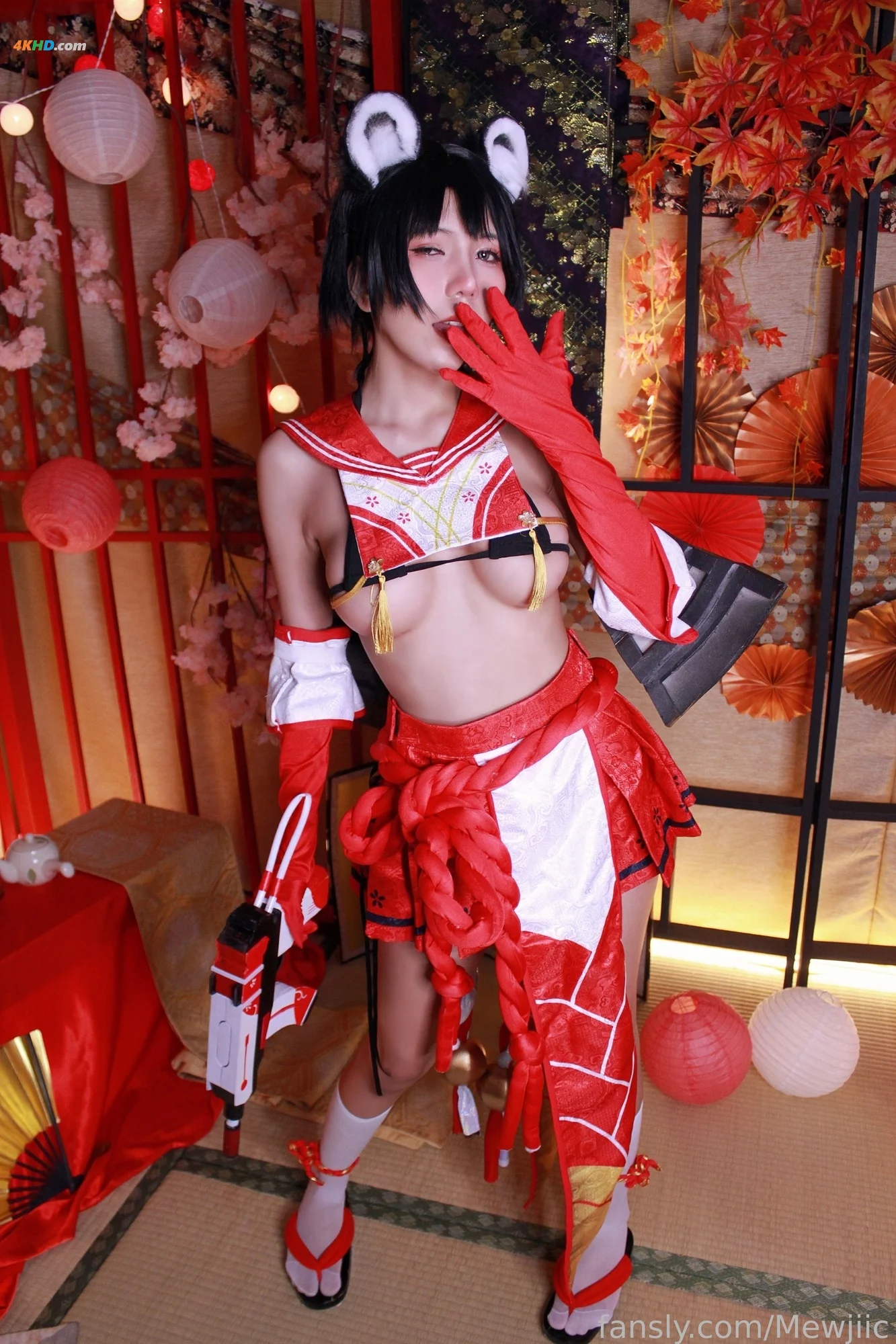 Mewjiic – Kasuga Tsubaki[100MB-33photos]