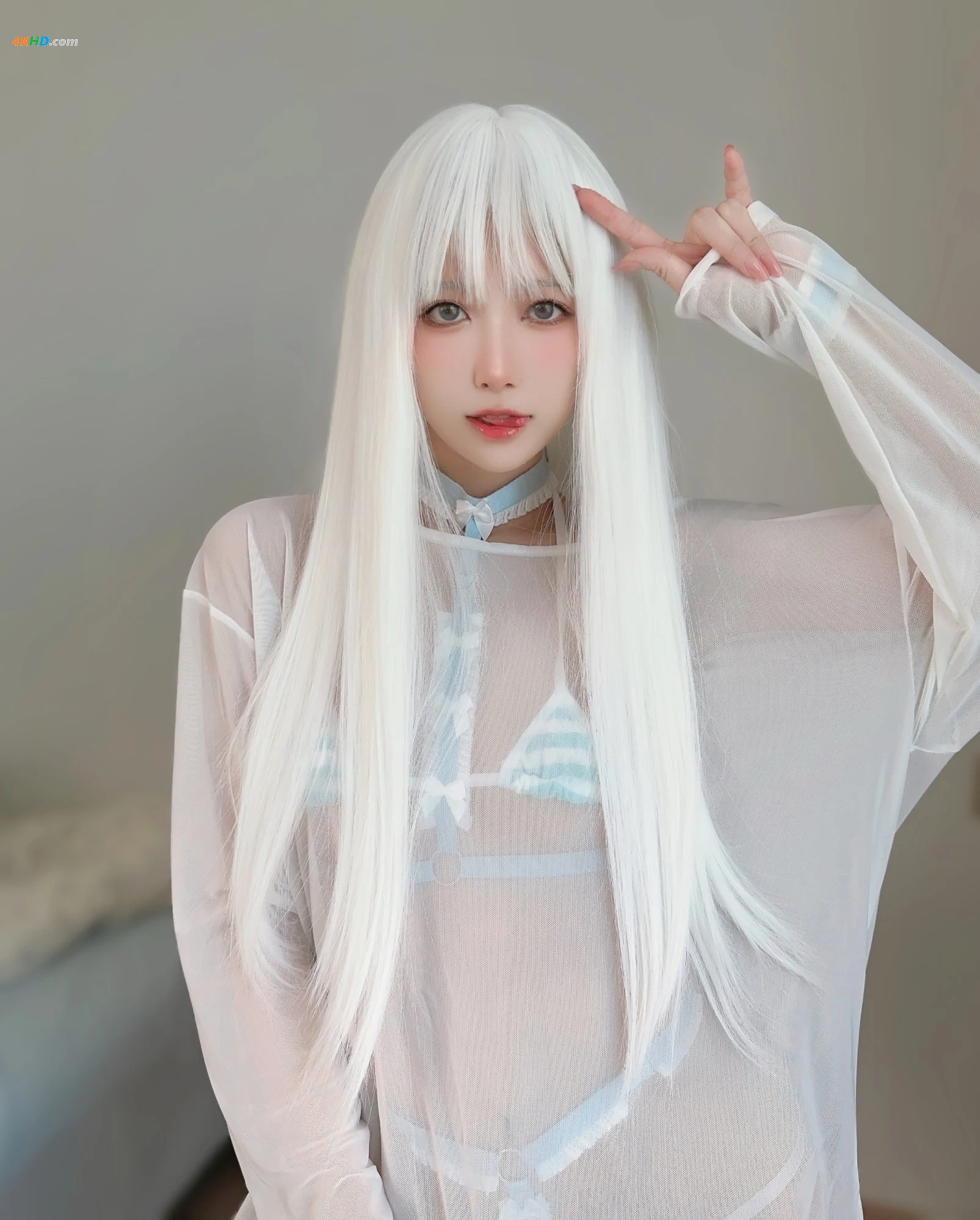 布丁大法 白毛女友[776MB-105photos]