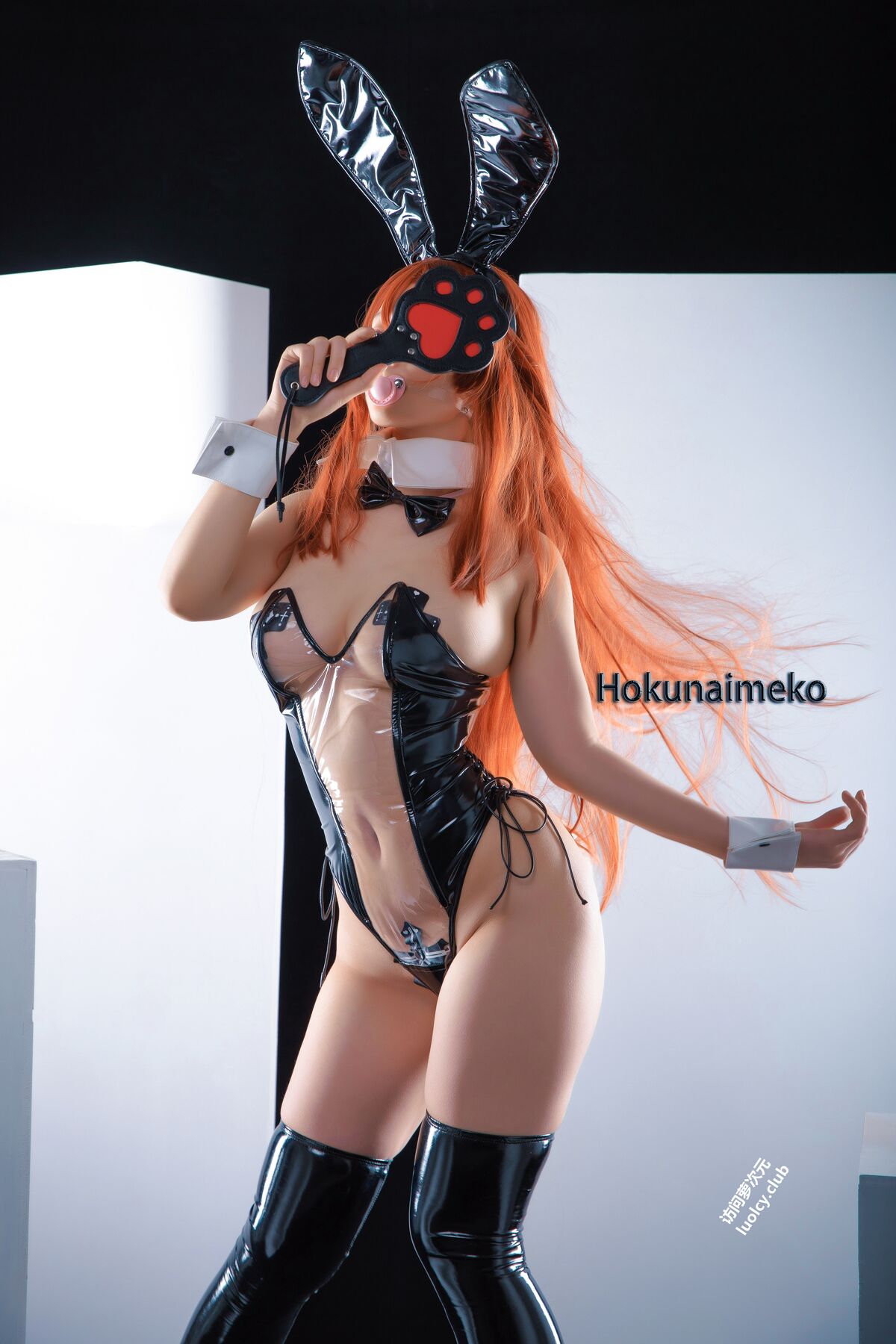 Coser@Hokunaimeko 北乃芽子 – 透明兔子套装 (68P – 1V)