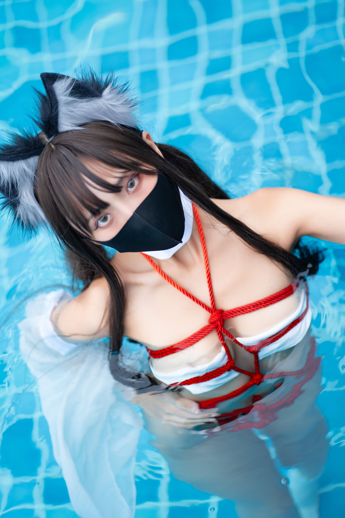 Coser@职业奶妈三水子 – 束缚巫女 (56P)