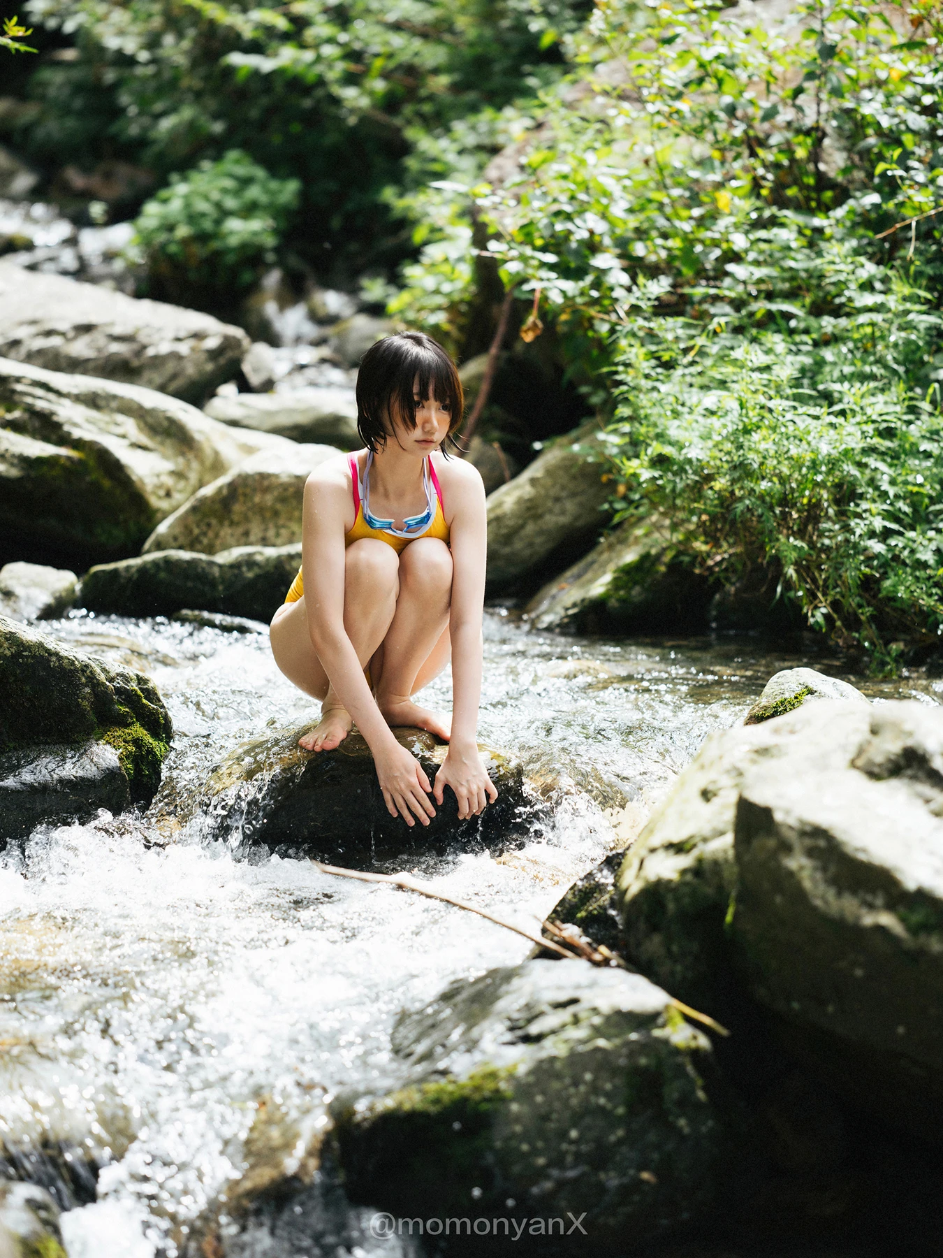 Shizuku しずく, 写真集 Fantia 原魔物喵 「夏の小川」 Set.02