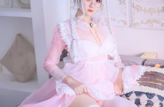 [喵糖映畫系列]VOL.149 粉色透明女僕 無聖光VIP福利帖[22P]