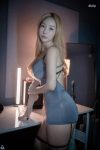 [BLUECAKE] Jinju Artistic Gray&Black + Purple + Skin