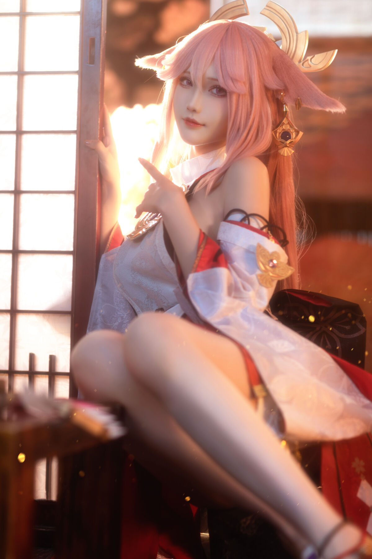 Coser@花兮_honoka – 原神 八重神子 (11P)