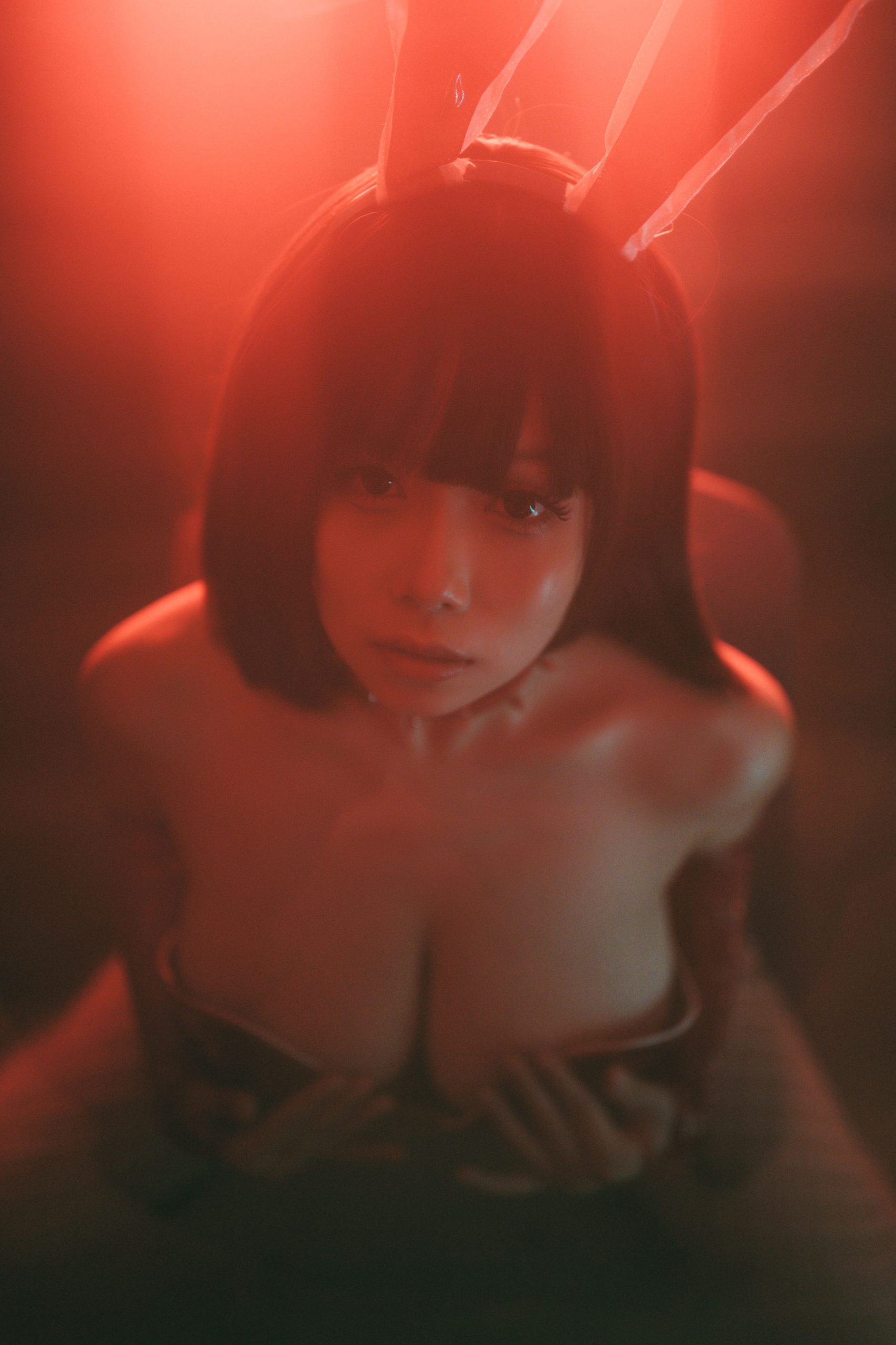 [福利COS] 末夜787 - 红色兔女郎