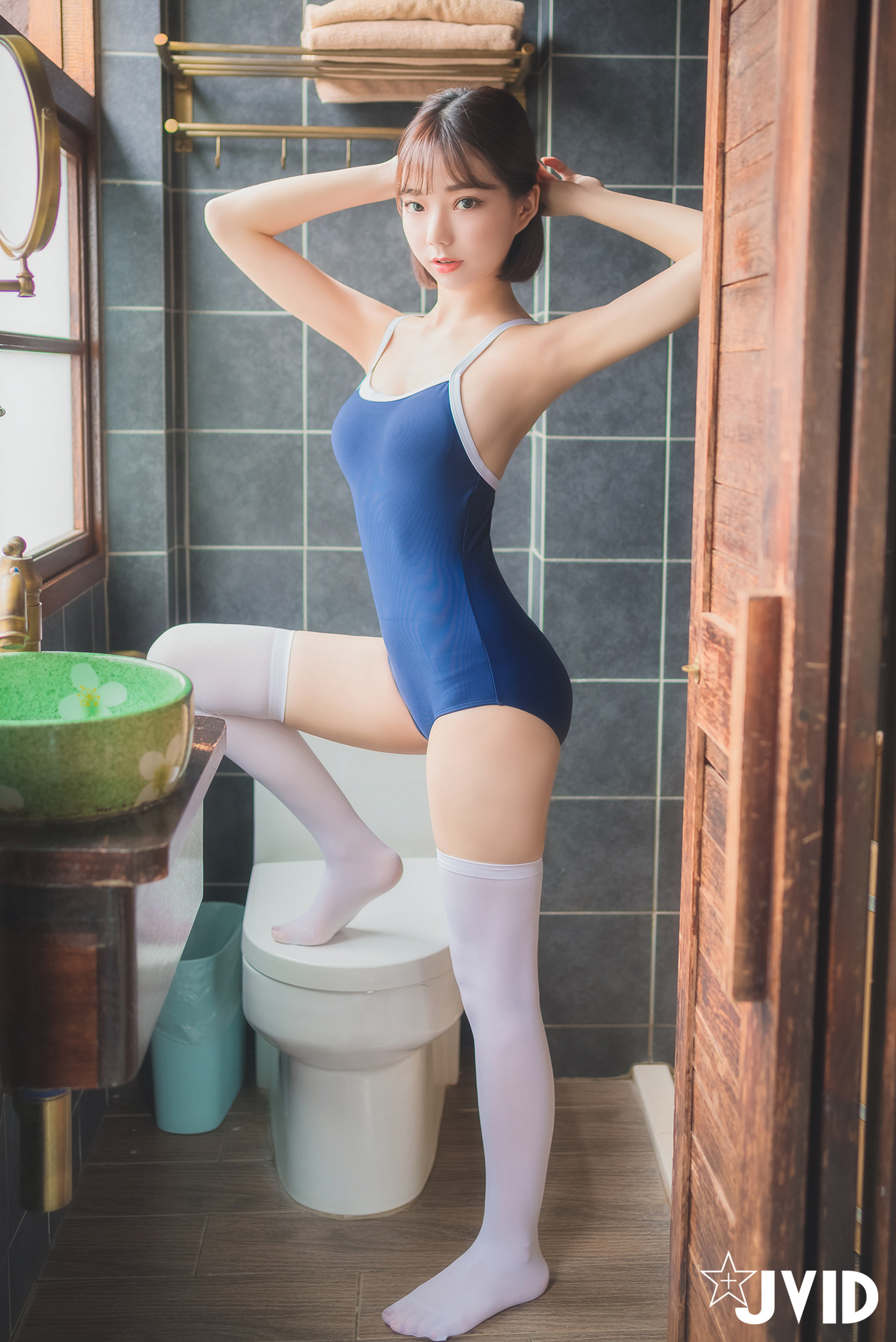 JVID 啾啾 性感高校生啾啾～濕身死庫水！ Set.02