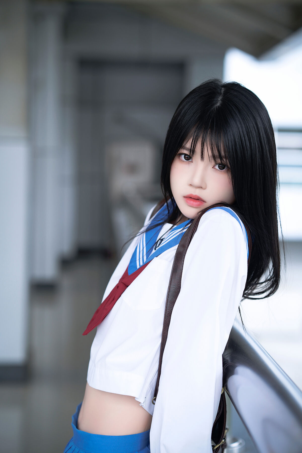 Coser@桜桃喵 – 地铁JK (34P)