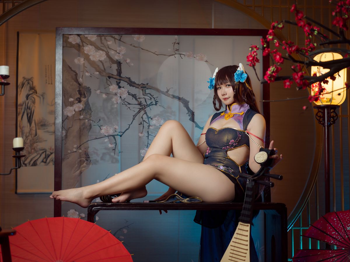 Coser@麻花麻花酱 – 比睿旗袍 (32P)