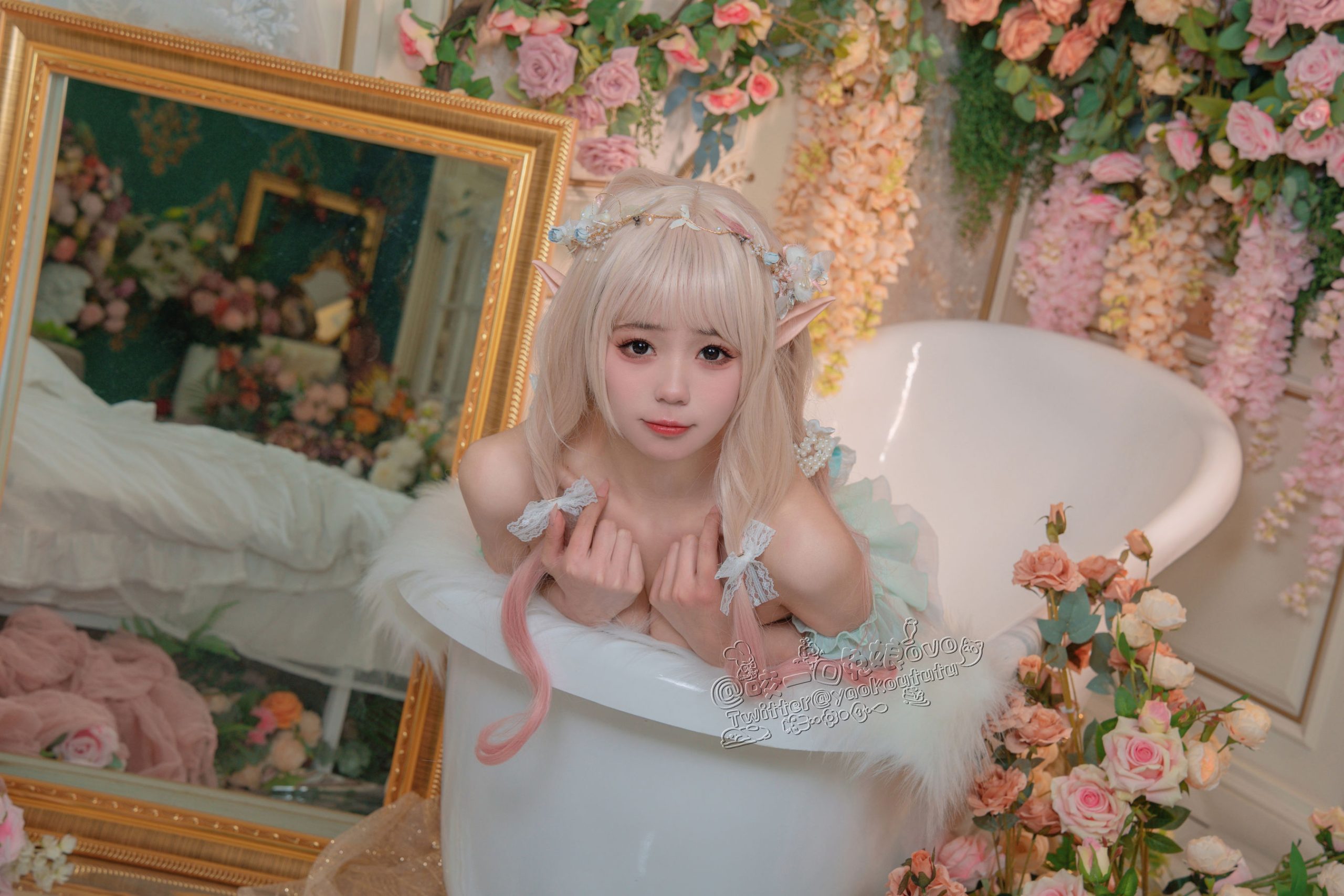 [福利COS] 咬一口兔娘 - 豌豆公主的秘密花房