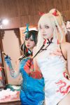 Cosplay 小和甜酒 & 橙风千雅 明日方舟年夕旗袍双人御守 Set.03