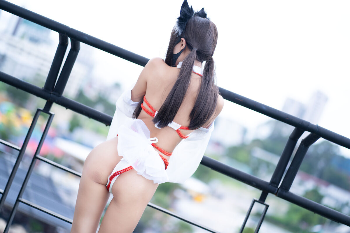 Coser@职业奶妈三水子 – 束缚巫女 (56P)