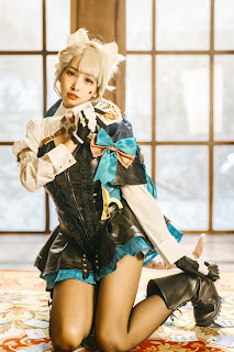 Coser@慕慕Momo – 原神 Genshin 琳妮特的色情魔術 室内
