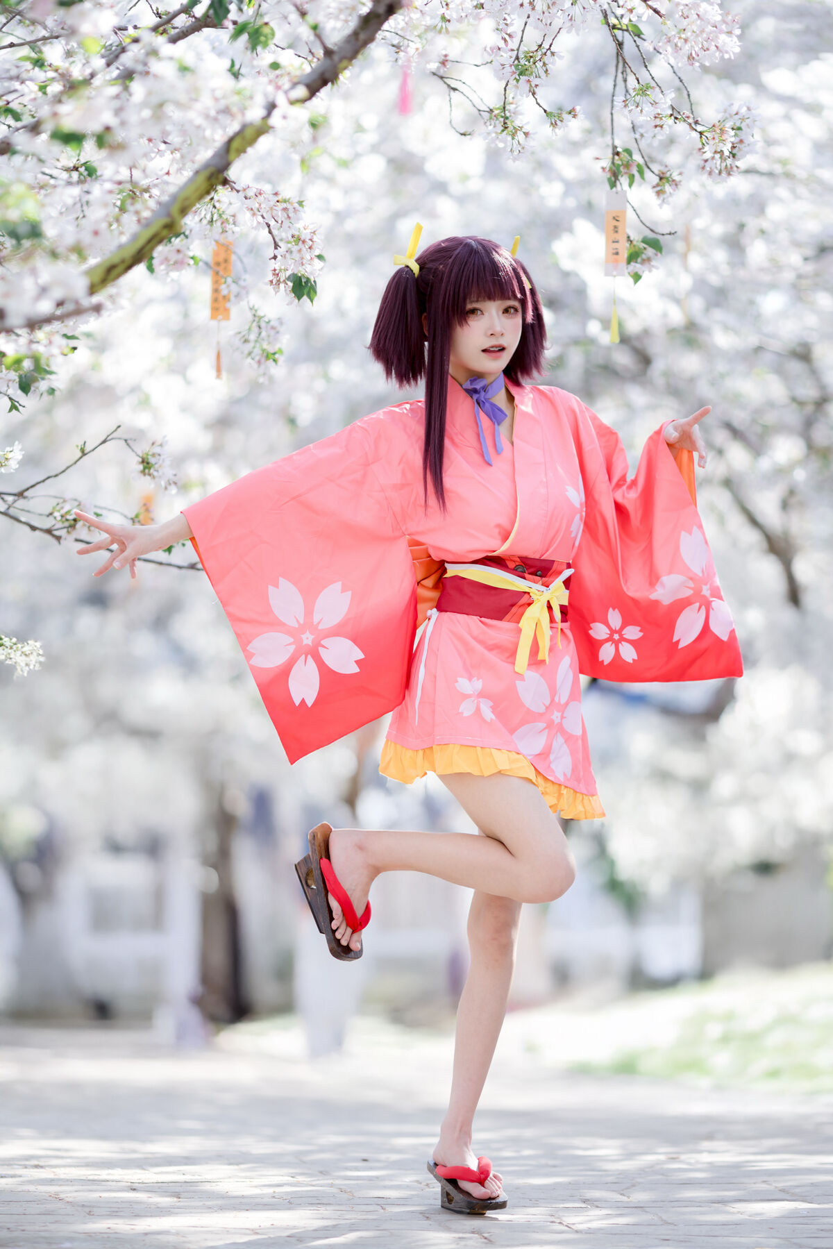 Coser@九柒喵 – 甲铁城的卡巴内利 无名 和服 (35P)