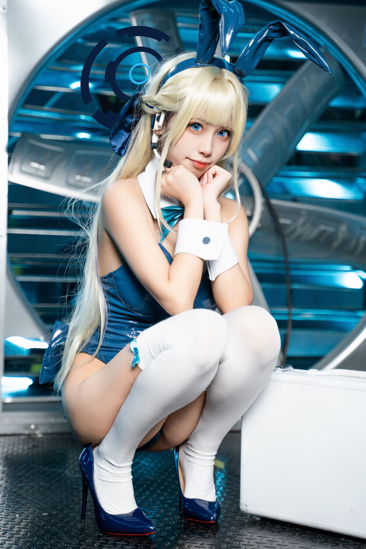 Coser@三無人型 – 蔚蓝档案 飞鸟马时兔女郎 (60P)