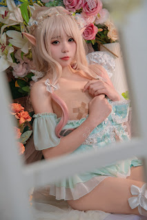 Coser@黏黏团子兔 – 豌豆公主的秘密花房