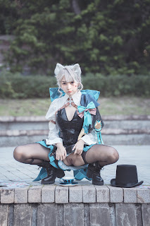 Coser@慕慕Momo – 原神 Genshin 琳妮特的色情魔術 室外