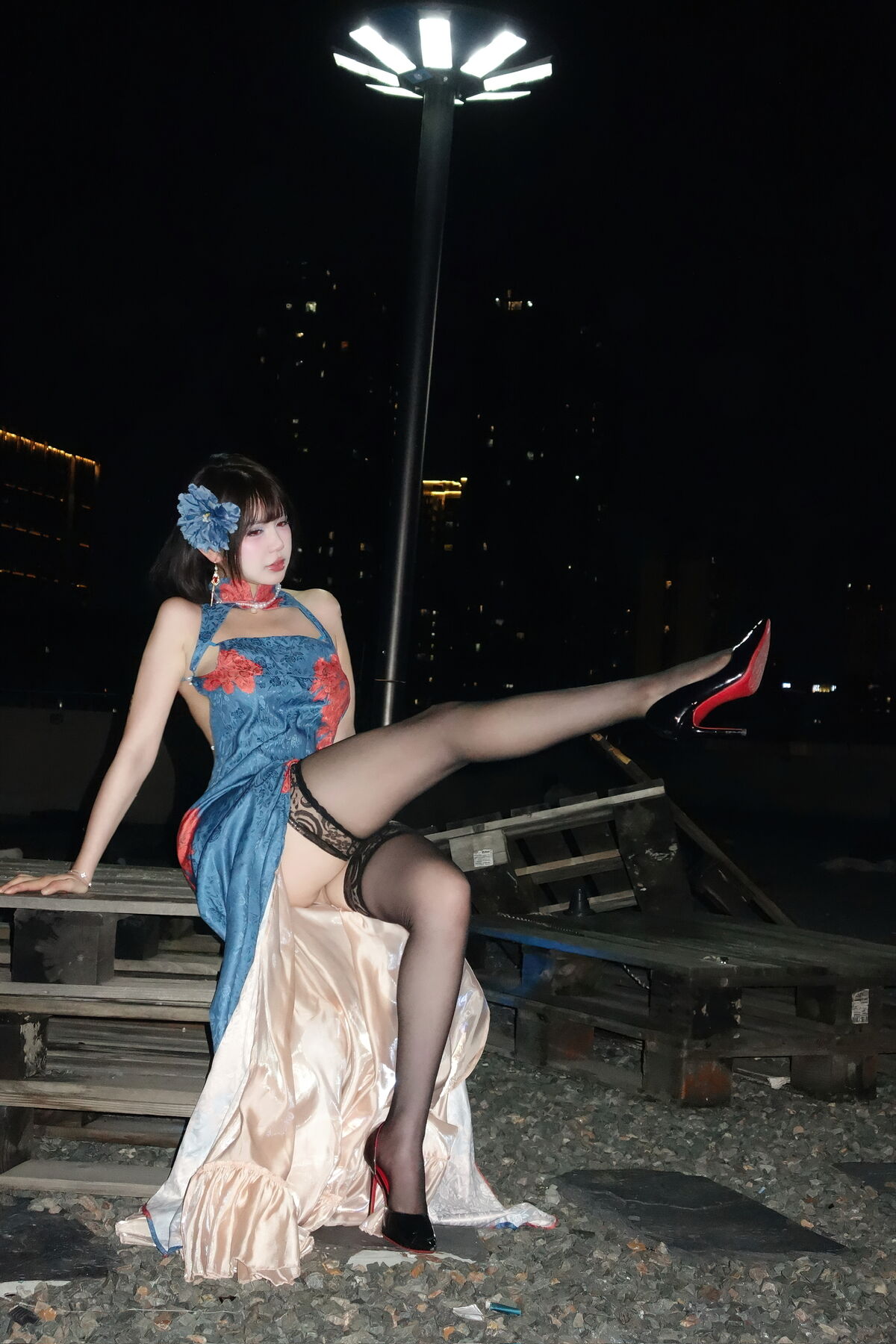 Coser@Tina很妖孽呀 – 碧蓝航线 建武 旗袍 (40P)