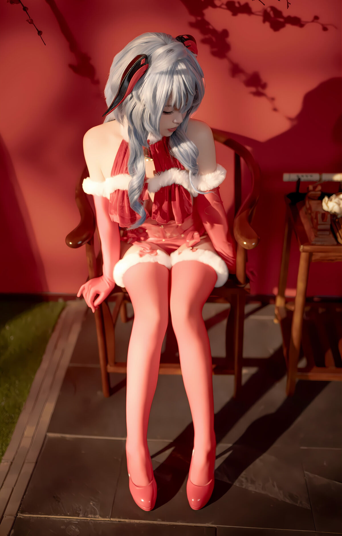 Coser@Bangni邦尼 – 甘雨新春 Part01 (46P – 8V)