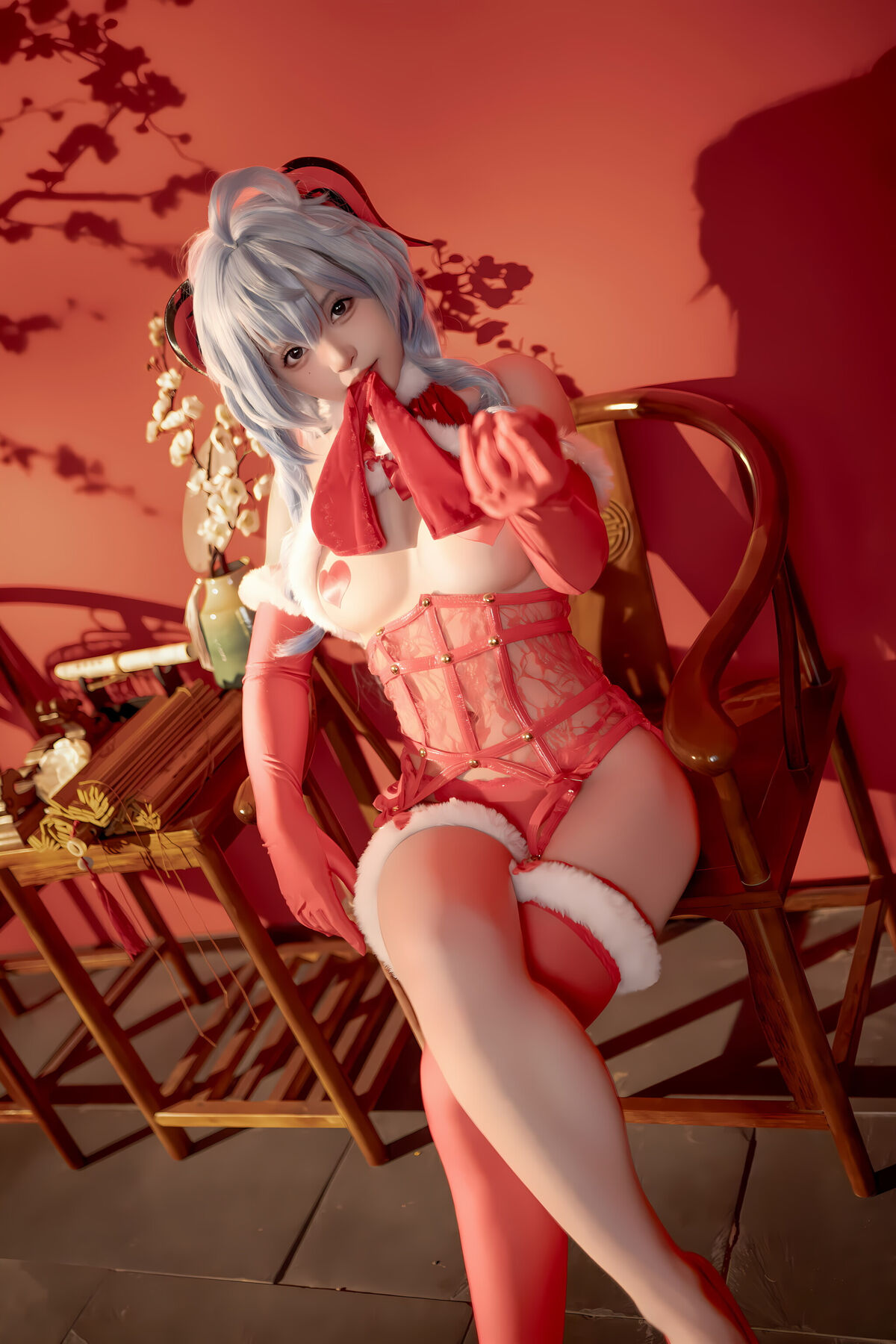 Coser@Bangni邦尼 – 甘雨新春 Part01 (46P – 8V)