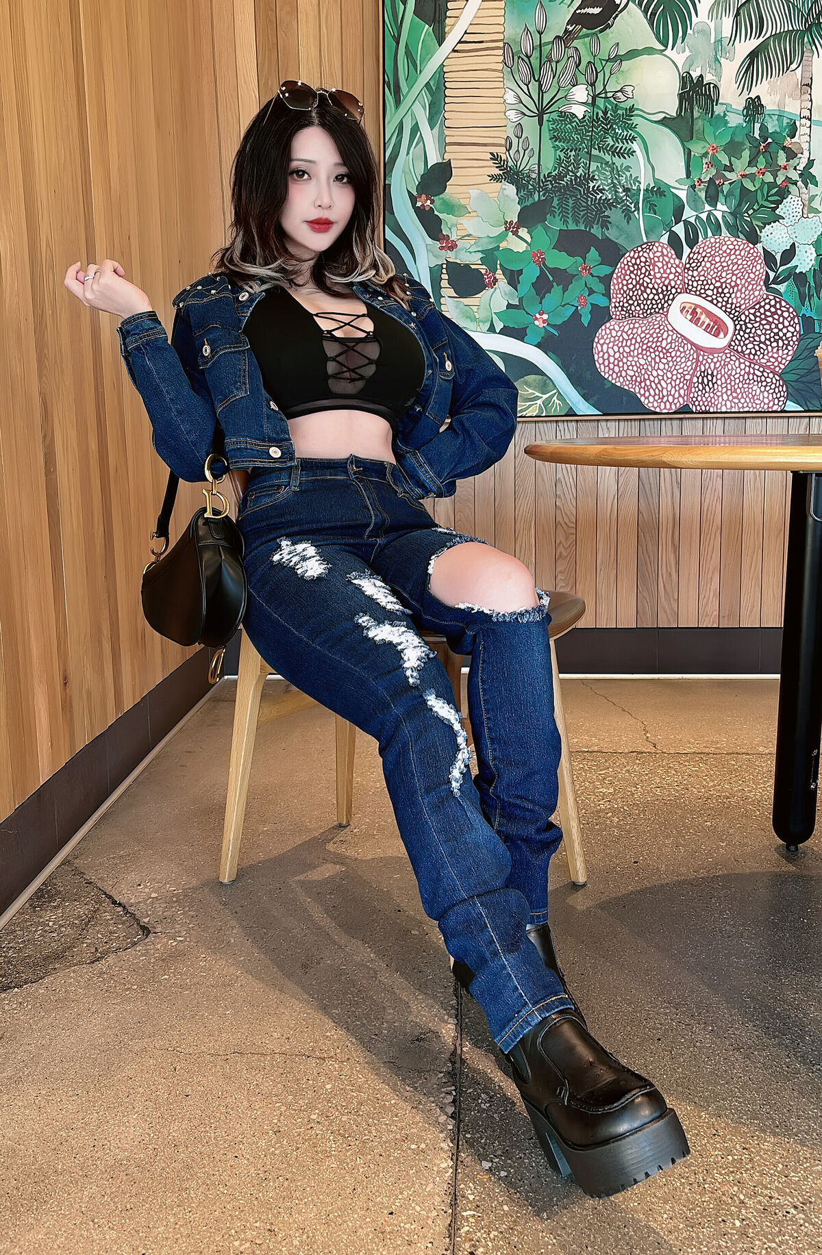 Coser@Hana Bunny – Denim Bunny (15P)