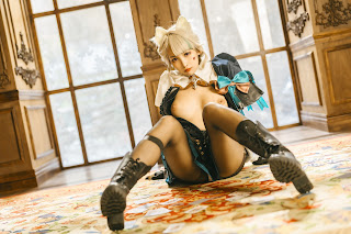 Coser@慕慕Momo – 原神 Genshin 琳妮特的色情魔術 室内