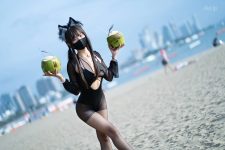 Coser@职业奶妈三水子 黑丝泳装