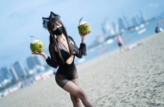 Coser@职业奶妈三水子 黑丝泳装
