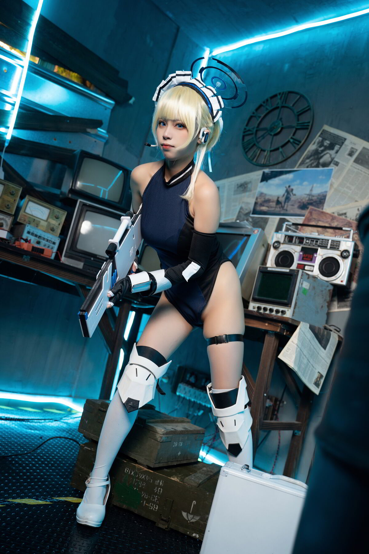 Coser@三無人型 – 蔚蓝档案 飞鸟马时兔女郎 (60P)