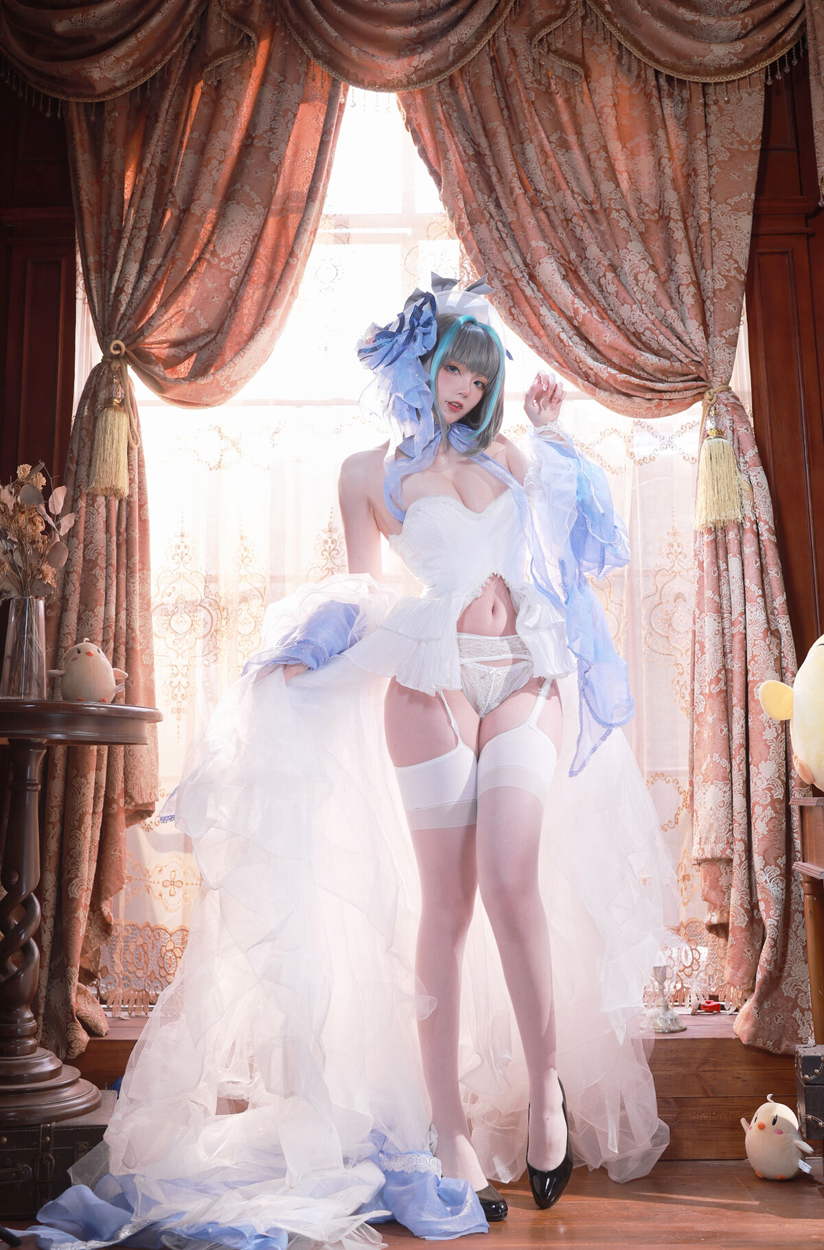 Coser@起司块wii – 柴郡礼服 (76P – 4V)