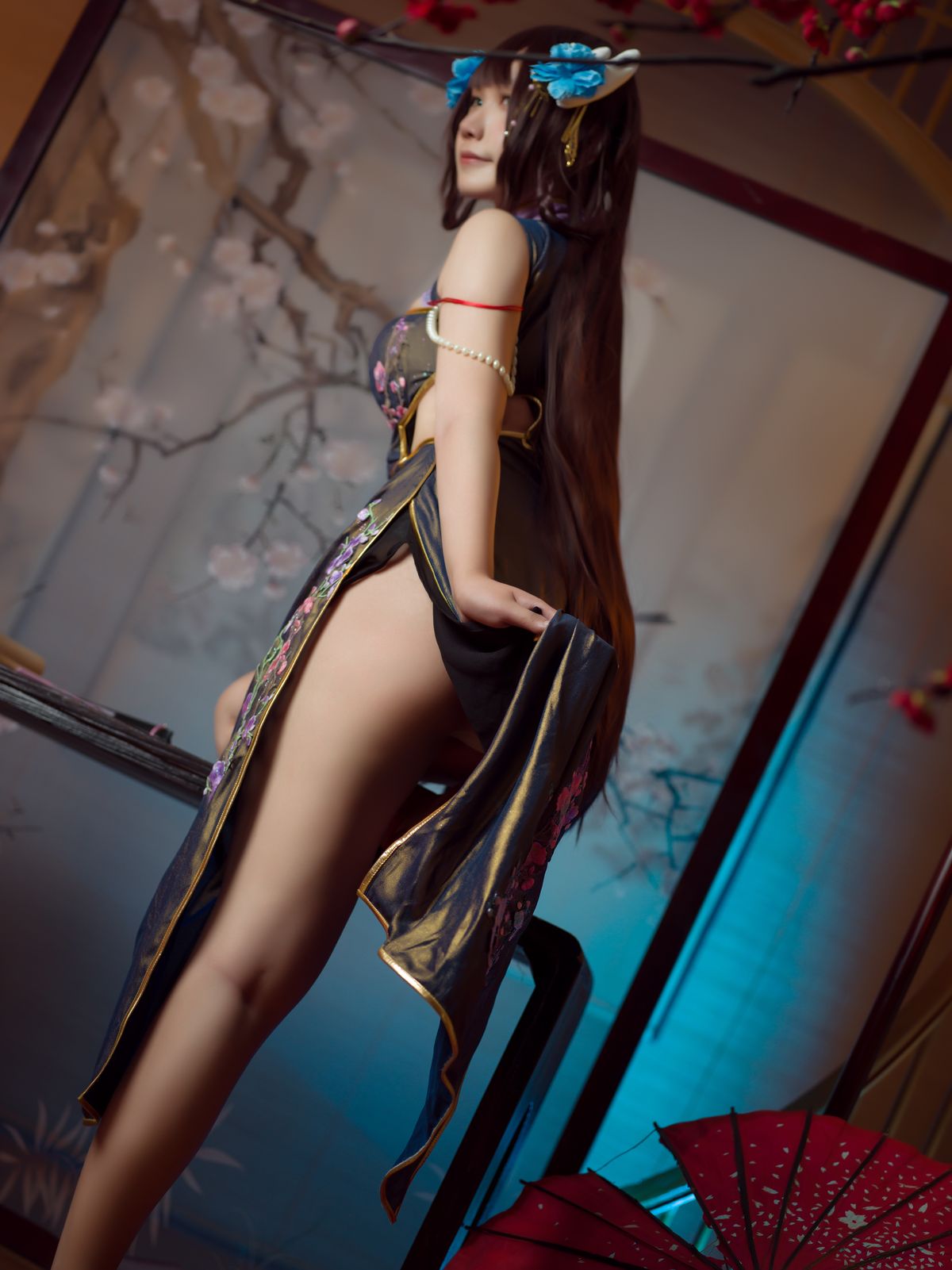 Coser@麻花麻花酱 – 比睿旗袍 (32P)