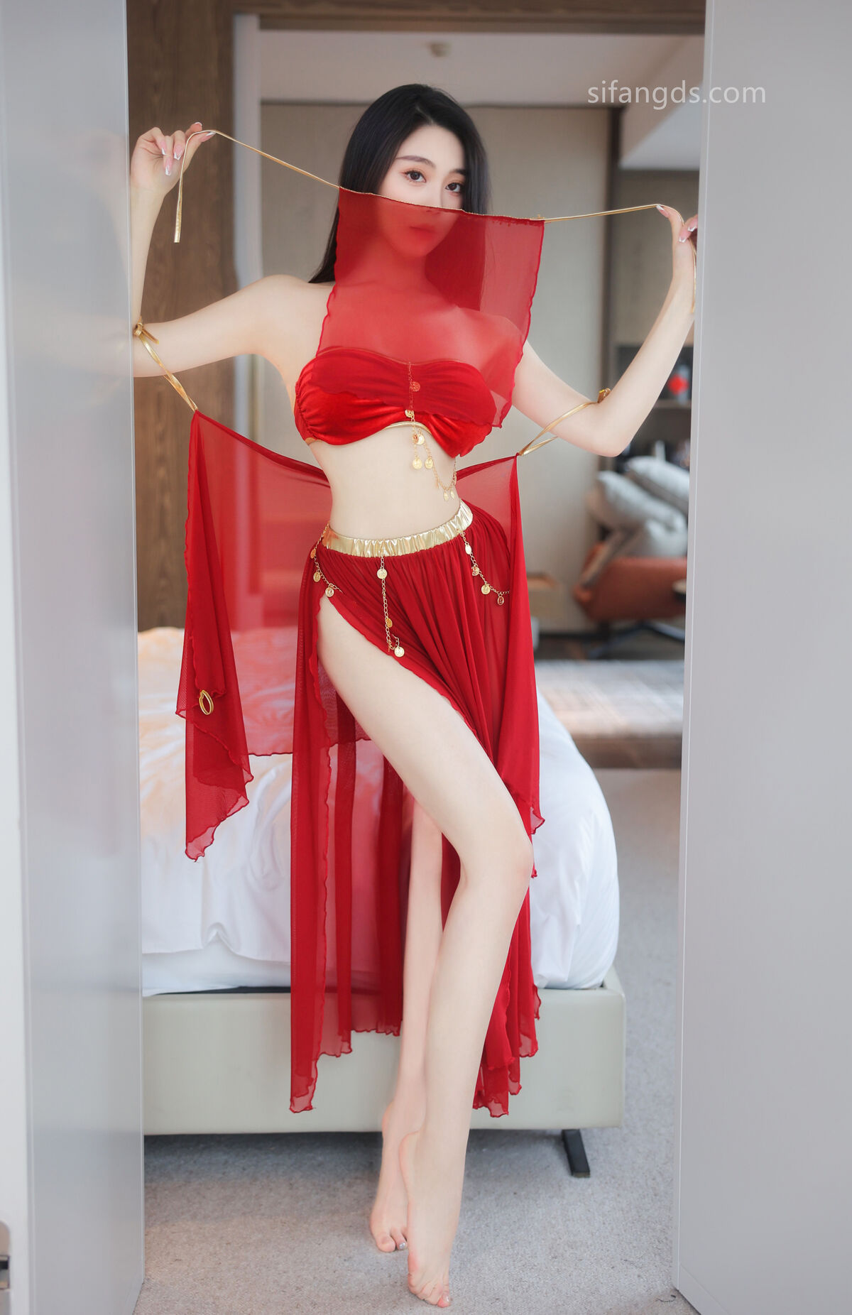 XR Uncensored Qing Miao 清妙 – R18 秀人网模特 红色舞裙 S Part02 (47P)