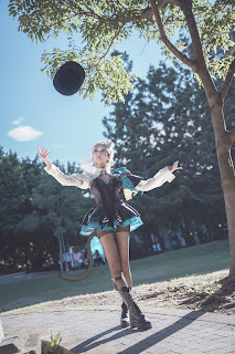 Coser@慕慕Momo – 原神 Genshin 琳妮特的色情魔術 室外