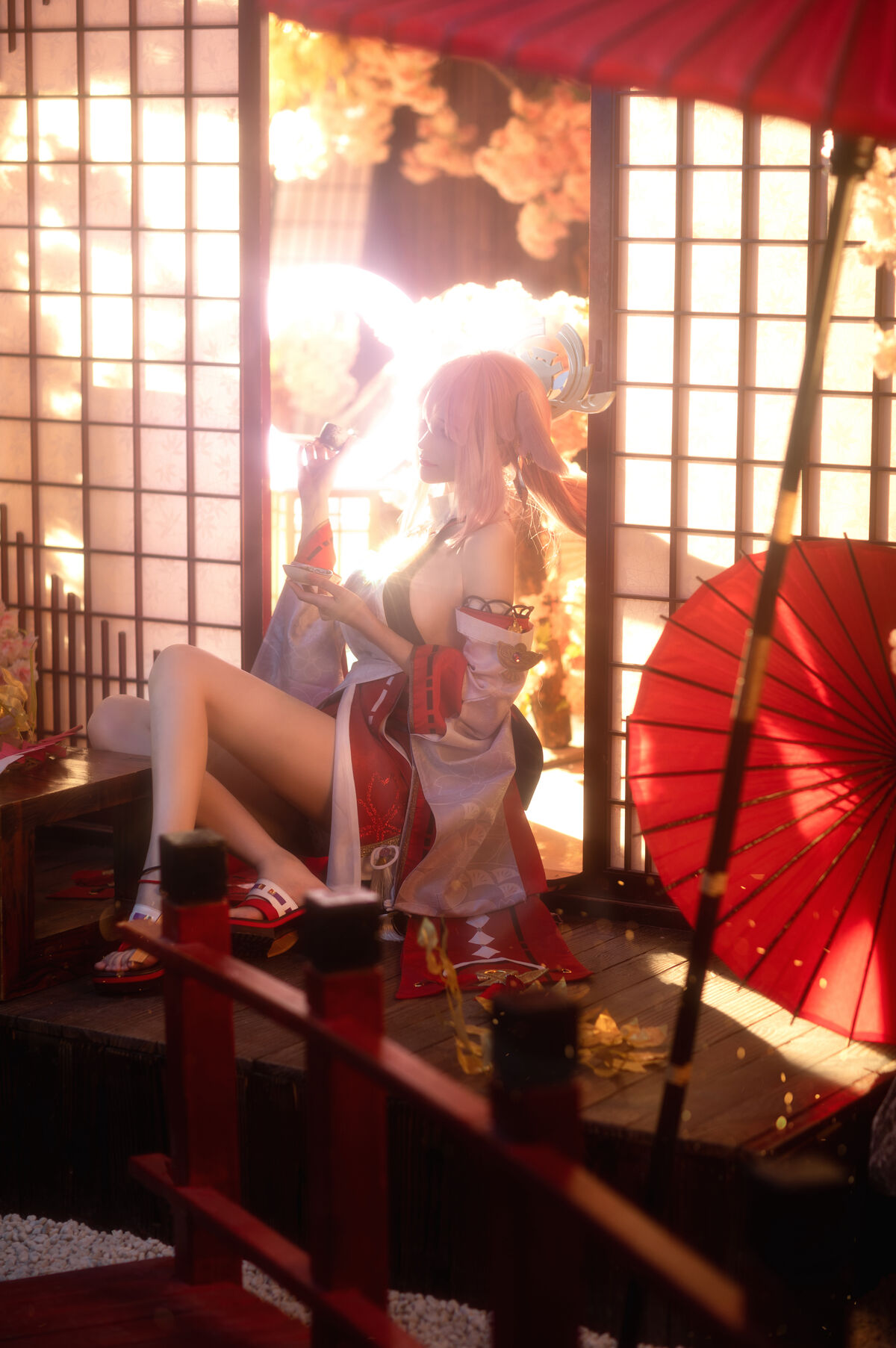 Coser@花兮_honoka – 原神 八重神子 (11P)