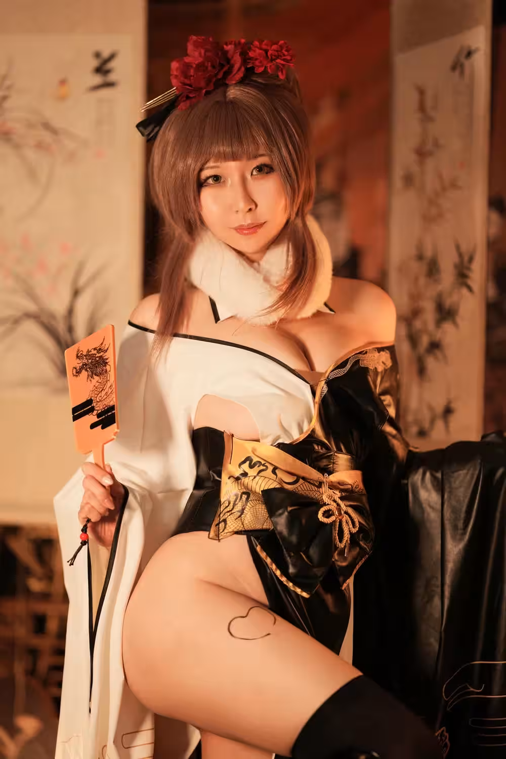 Coser@许岚lan – 网袜红裙