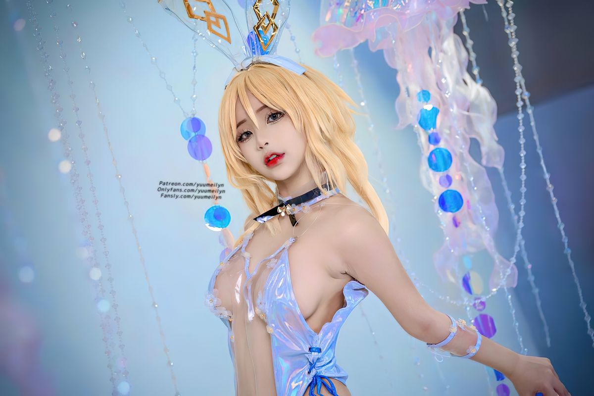 Coser@linhi_cute yuumeilyn – 原神 荧 (58P – 1V)