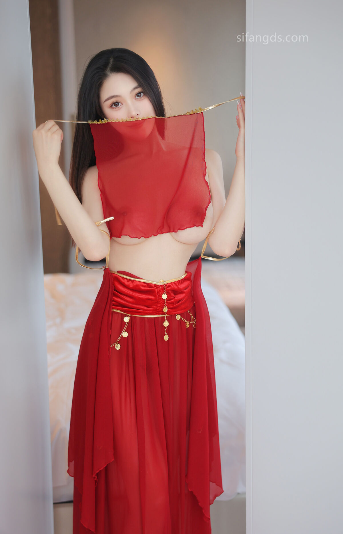 XR Uncensored Qing Miao 清妙 – R18 秀人网模特 红色舞裙 S Part02 (47P)